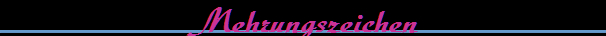 Mehrungszeichen
